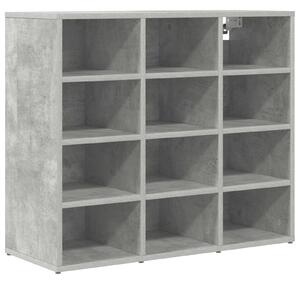 Szafka na buty z półką Betonowy szary 77,5 x 30 x 67 cm