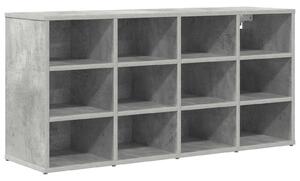 Szafka na buty z półką Betonowy szary 103 x 30 x 51 cm