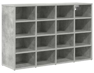 Szafka na buty z półką Betonowy szary 103 x 30 x 67 cm