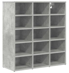 Szafka na buty z półką Betonowy szary 77,5 x 30 x 83,5 cm