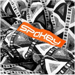 Fotel hamakowy podwieszany SPOKEY Etno 921916 Czarno-biały