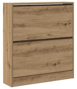 Szafka na buty z półką z drzwiami Dąb wędzony 80 x 21 x 87,5 cm