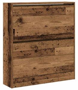 Szafka na buty z półką Stare drewno 80 x 21 x 87,5 cm