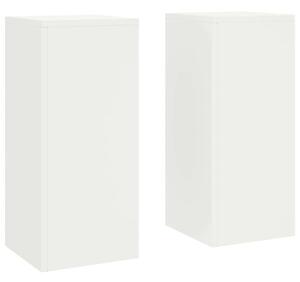 Stojak na rośliny 2 pcs Biały 24 x 24 x 55 cm Stal