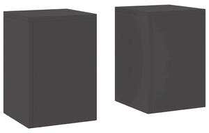 Stojak na rośliny 2 pcs Czarny 24 x 24 x 35 cm Stal