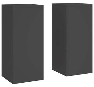 Stojak na rośliny 2 pcs Czarny 24 x 24 x 55 cm Stal