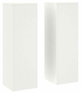 Stojak na rośliny 2 pcs Biały 24 x 24 x 75 cm Stal