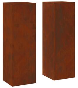 Stojak na rośliny 2 pcs Rdzawy 24 x 24 x 75 cm
