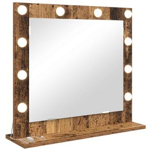 Lustro toaletowe Prostokątny Stare drewno 60 x 55 x 18 cm