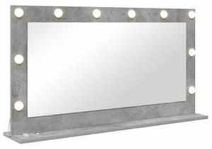Lustro toaletowe Prostokątny Betonowy szary 100 x 55 x 18 cm