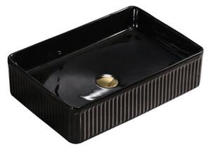 Umywalka nablatowa HYDROSAN AURA-BL-500 Prostokątny Czarny