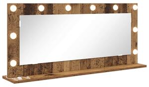 Lustro toaletowe Prostokątny Stare drewno 100 x 45 x 18 cm
