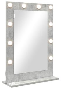 Lustro toaletowe Prostokątny Betonowy szary 70 x 50 x 18 cm