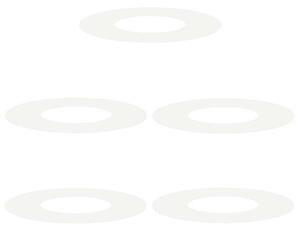 Odpowiedni dla płaskich pierścieni drzewa 5 pcs Biały Ø30 / 60 cm