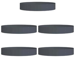 Pierścień doniczki 5 pcs Antracyt 120 x 120 x 20 cm