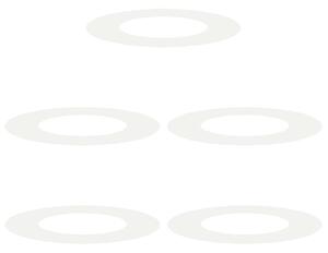 Odpowiedni dla płaskich pierścieni drzewa 5 pcs Biały Ø40 / 70 cm