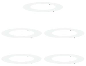 Odpowiedni dla płaskich pierścieni drzewa 5 pcs Biały Ø50 / 80 cm
