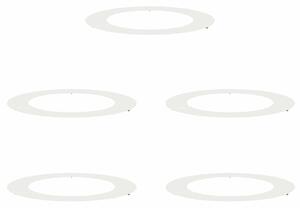 Odpowiedni dla płaskich pierścieni drzewa 5 pcs Biały Ø60 / 90 cm