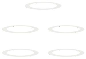 Odpowiedni dla płaskich pierścieni drzewa 5 pcs Biały