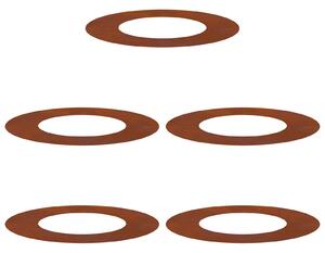 Odpowiedni dla płaskich pierścieni drzewa 5 pcs Brązowy