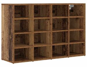Szafka na buty z półką Stare drewno 103 x 30 x 67 cm