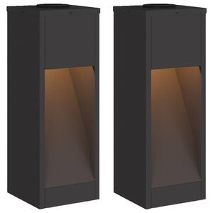 Solarna Lampa LED na Ścieżkę 2 pcs Czarny