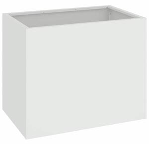 Doniczka ogrodowa Biały 50 x 32 x 40 cm Stal zimnogięta