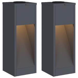 Solarna Lampa LED na Ścieżkę 2 pcs Antracyt