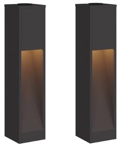 Solarna Lampa LED na Ścieżkę 2 pcs Czarny