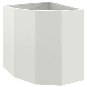 Doniczka Różnorożna Biały 45 x 45 x 50 cm Stal