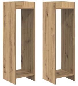 Stojak na rośliny 2 pcs Dąb Rzemieślniczy 30 x 30 x 100 cm