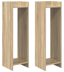 Stojak na rośliny z półką 2 pcs Dąb Sonoma 30 x 30 x 100 cm