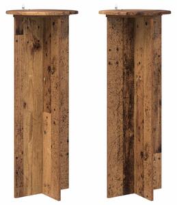 Stojak na rośliny 2 pcs Stare drewno Ø40 x 100 cm