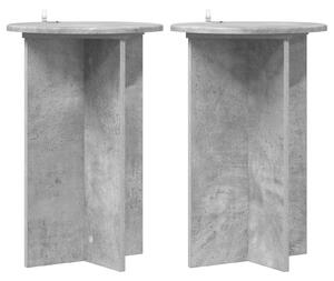 Stojak na rośliny 2 pcs Betonowy szary Ø40 x 60 cm