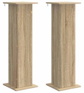 Stojak na rośliny 2 pcs dąb Sonoma 30,5 x 30 x 100,5 cm