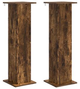 Stojak na rośliny 2 pcs Dąb wędzony 30,5 x 30 x 100,5 cm