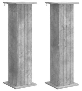Stojak na rośliny 2 pcs Betonowy szary 30,5 x 30 x 100,5 cm