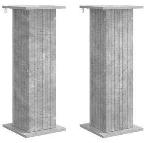Stojak na rośliny 2 pcs Betonowy szary 30,5 x 30 x 80,5 cm