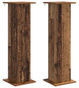 Stojak na rośliny 2 pcs Stare drewno 30,5 x 30 x 100,5 cm