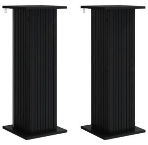Stojak na rośliny 2 pcs Czarny 30,5 x 30 x 80,5 cm