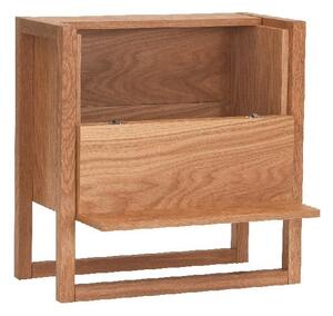 Barek z drewna dębowego w naturalnym kolorze 59x60 cm Woodman NewEst