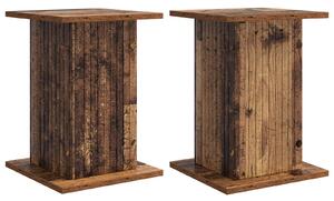 Stojak na rośliny 2 pcs Stare drewno 30,5 x 30 x 43 cm