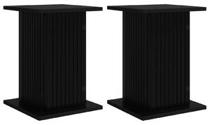 Stojak na rośliny 2 pcs Czarny 30,5 x 30 x 43 cm