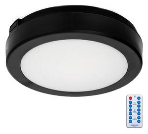 Kobi LED Plafon łazienkowy z czujnikiem NAIROS LED/12W/230V IP65 czarny +pilot KB0420