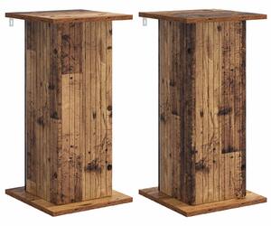 Stojak na rośliny 2 pcs Stare drewno 30,5 x 30 x 60,5 cm