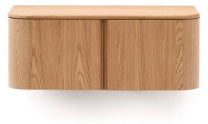 Wisząca szafka pod umywalkę w dekorze jesionu w naturalnym kolorze 90x35 cm Salaya – Kave Home