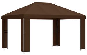 Altana 4 × 3 m brązowy Poliester i Stal 190 gsm