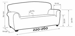Pokrowiec elastyczny na kanapę IRPIN beżowy, 220-260 cm, 220 - 260 cm