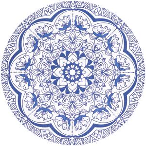 Podkładka Iva Kwiat niebieski, 38 cm