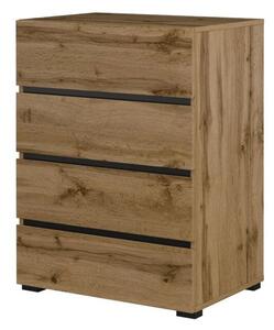 Komoda CROSS 4S 60cm dÄ b wotan/czarna